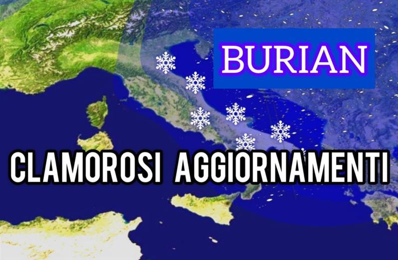 Meteo NATALE: ARRIVA il BURIAN con NEVE sull'ITALIA. Non accadeva da 70 ANNI. Ecco la DATA e la GELIDA visione