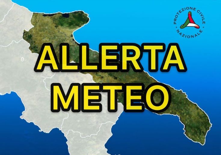 Meteo Puglia: FORTE MALTEMPO in arrivo, scatta l'ALLERTA GIALLA. Bloccati i collegamenti con le TREMITI. Ecco il Comunicato della Protezione Civile